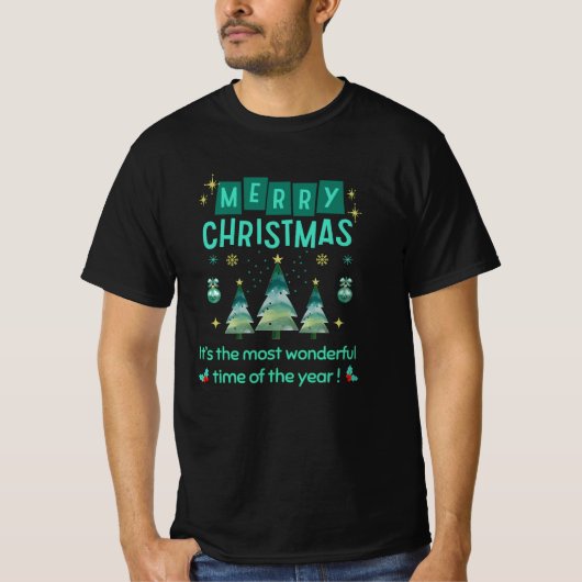Frohe Weihnachten - Wunderbare Zeit des Jahres T-S T-Shirt (Vorderseite)