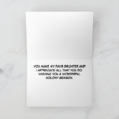 Frohe Weihnachten Wundervolle Krankenschwester (Innenseite)