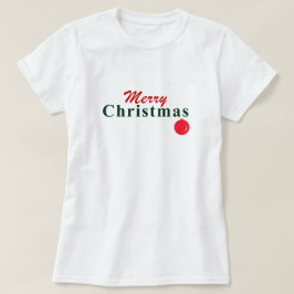 "Frohe Weihnachten" Wünsche und Hanging Ornament T-Shirt
