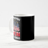 Frohe Weihnachten wünschen wir Ihnen Ameri Xmas Am Kaffeetasse (Vorderseite Links)