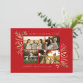 Frohe Weihnachten wünscht 4 Foto Botanische Flora (Stehend Vorderseite)