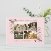 Frohe Weihnachten wünscht 4 Foto Botanische Flora (Stehend Vorderseite)