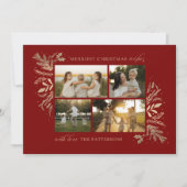 Frohe Weihnachten wünscht 4 Foto Botanische Flora (Vorderseite)