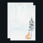 Frohe Weihnachten wünscht Blank Fox Mitteilungskarte<br><div class="desc">Feiern Sie die Saison mit diesem rustikalen und Retro Frohe Weihnachtswünsche notecard, mit einem niedlichen Aquarellfuchs und Kiefernbaum Set vor einem ruhigen schneebedeckten Hintergrund. Das schlichte und dennoch charmante Design verbindet Vintage Elemente mit einer Touch moderner Eleganz. Diese Karte wurde von Victoria Grigaliunas of Do Tell A Belle entworfen und...</div>