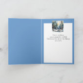 Frohe Weihnachten wünscht einen wunderbaren Arzt Karte (Innenseite)