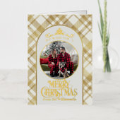 Frohe Weihnachten wünscht Foto Weihnachtskarte (Vorderseite)