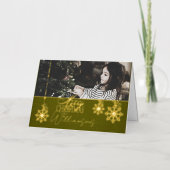 Frohe Weihnachten wünscht Foto Weihnachtskarte (Vorderseite)