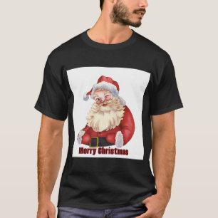 Frohe Weihnachten wünscht gedrucktes Peace Basic D T-Shirt