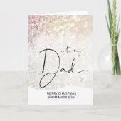 Frohe Weihnachten wünscht Geschenk für Vater von T Karte (Vorderseite)