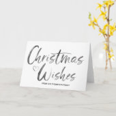 Frohe Weihnachten wünscht Geschenke für die Famili Karte (Gelbe Blume)