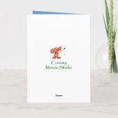 Frohe Weihnachten wünscht großen Arzt Spaß Dog Dok Karte (Rückseite)