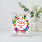 Frohe Weihnachten wünscht modernes Foto (Stehend Vorderseite)