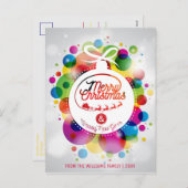 Frohe Weihnachten wünscht modernes Foto (Vorne/Hinten)