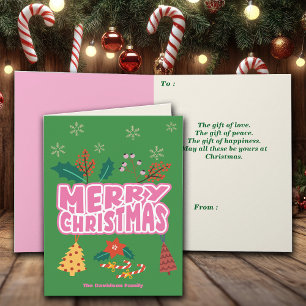 Frohe Weihnachten wünscht personalisieren Grüße Pi Karte