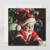 Frohe Weihnachten wünscht Red Typografy Family Fot (Rückseite)