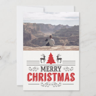 Frohe Weihnachten wünscht Retro Typografie Familie