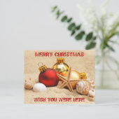 Frohe Weihnachten wünscht, Sie wären hier Postkart (Stehend Vorderseite)