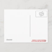 Frohe Weihnachten wünscht, Sie wären hier Postkart (Rückseite)