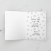 Frohe Weihnachten wünscht weiße Elfen Karte (Innenseite)