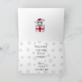 Frohe Weihnachten wünscht Whimsical Rentier Karte (Innenseite)