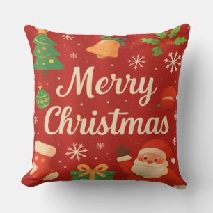 Frohe Weihnachten Wurfkissen Kissen