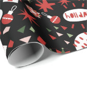 Frohe Weihnachten X-mas Geschenkpapier (Rolleneckpunkt)