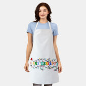 Frohe Weihnachten x Messe , Rentiere , Santa Claus Schürze (Getragen)