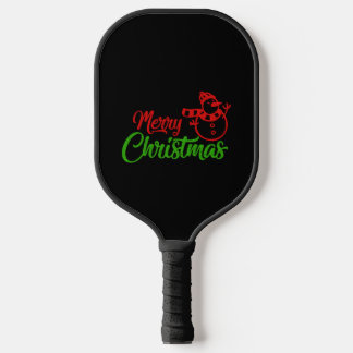 Frohe Weihnachten X Snowman Pickleball Schläger