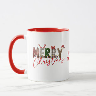 Frohe Weihnachten, Xmas Familien-Party Rot Tasse