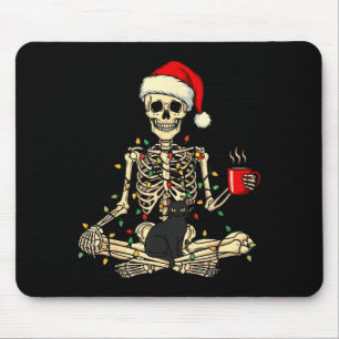 Frohe Weihnachten Xmas Totenkopf Skelett Lustige Ü Mousepad