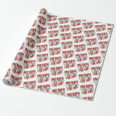Frohe Weihnachten Y’All Glitzer Red Green Pattern Geschenkpapier (Ungerollt)
