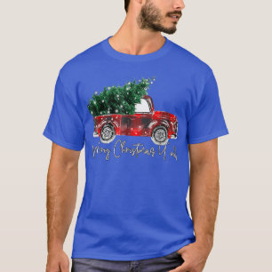 Frohe Weihnachten Y All Kariert Red Truck Christma T-Shirt