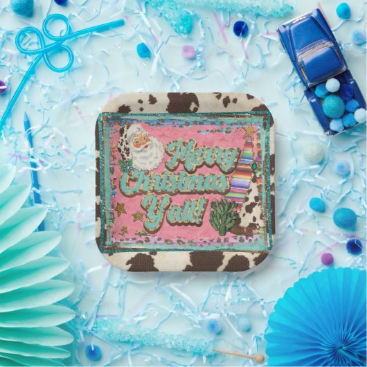 Frohe Weihnachten, Y’all Paper Tellers Pappteller (Party)