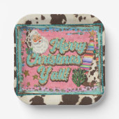 Frohe Weihnachten, Y’all Paper Tellers Pappteller (Vorderseite)