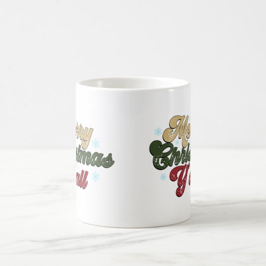 Frohe Weihnachten Y' Alle Tasse (Mittel)