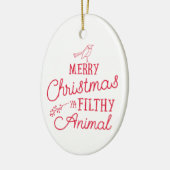 Frohe Weihnachten Ya Filthy Animal Keramik Ornamen Keramik Ornament (Links)