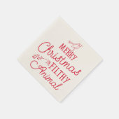 Frohe Weihnachten Ya Filthy Animal Paper Napkins Serviette (Ecke)