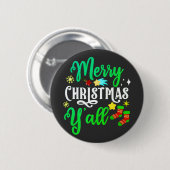 Frohe Weihnachten Y'all-85918 Button (Vorne & Hinten)