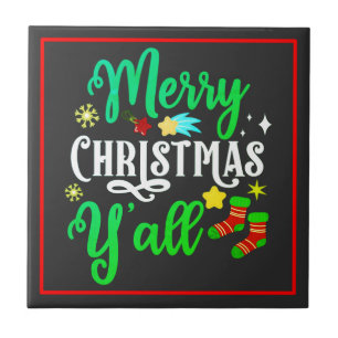 Frohe Weihnachten Y'all-85918 Fliese