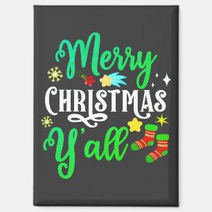 Frohe Weihnachten Y'all-85918 Magnet