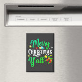Frohe Weihnachten Y'all-85918 Magnet (In Situ (Geschirrspüler))