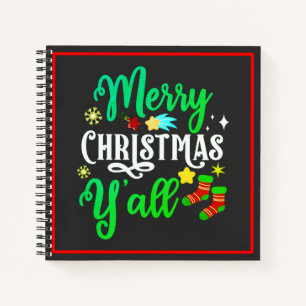 Frohe Weihnachten Y'all-85918 Notizblock