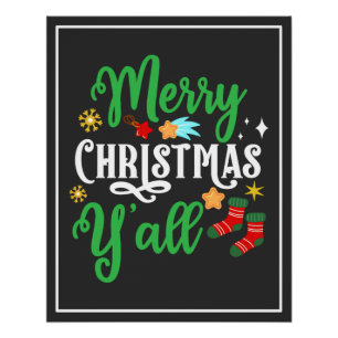 Frohe Weihnachten Y'all-85918 Poster