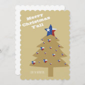 Frohe Weihnachten Y'all Card (Vorne/Hinten)