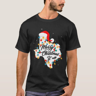 Frohe Weihnachten Y'all Christmas Party Merry Chri T-Shirt