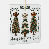 Frohe Weihnachten Y'all Christmas Tree Ornament (Rechts)
