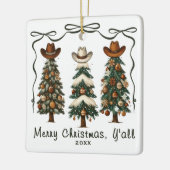 Frohe Weihnachten Y'all Christmas Tree Ornament (Links)