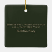 Frohe Weihnachten Y'all Christmas Tree Ornament (Rückseite)