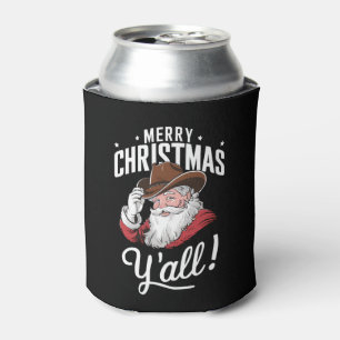 Frohe Weihnachten Y'all Country Cowboy Weihnachtsm Dosenkühler