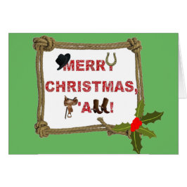 Frohe Weihnachten, Ya'll - Cowboy